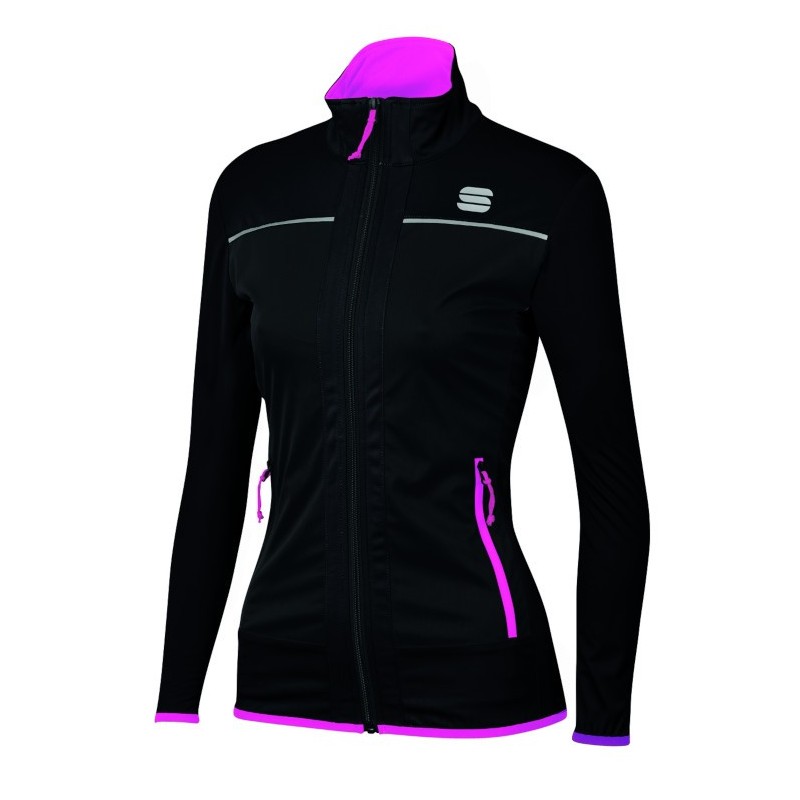 Dame jakke Sportful Engadin Wind Jacket W svart Dame jakke Sportful Engadin Wind Jacket W svart